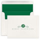 Scroll Initial Folded Note Cards - Letterpress Image 3 of 3